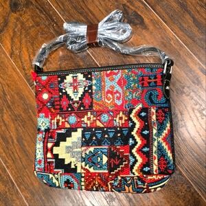 Montana West | Western Textile Crossbody Purse